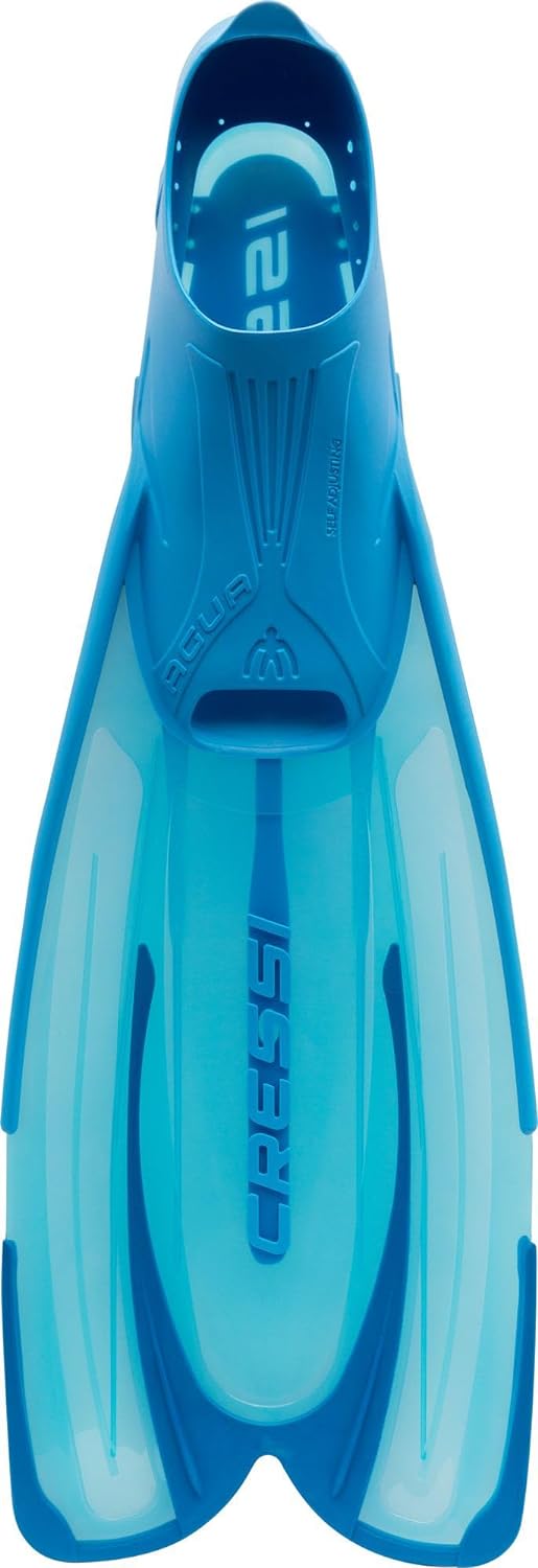 Cressi Agua Premium Flossen Self Adjusting zum Tauchen, Apnoe, Schnorcheln und Schwimmen Aquamarin 4