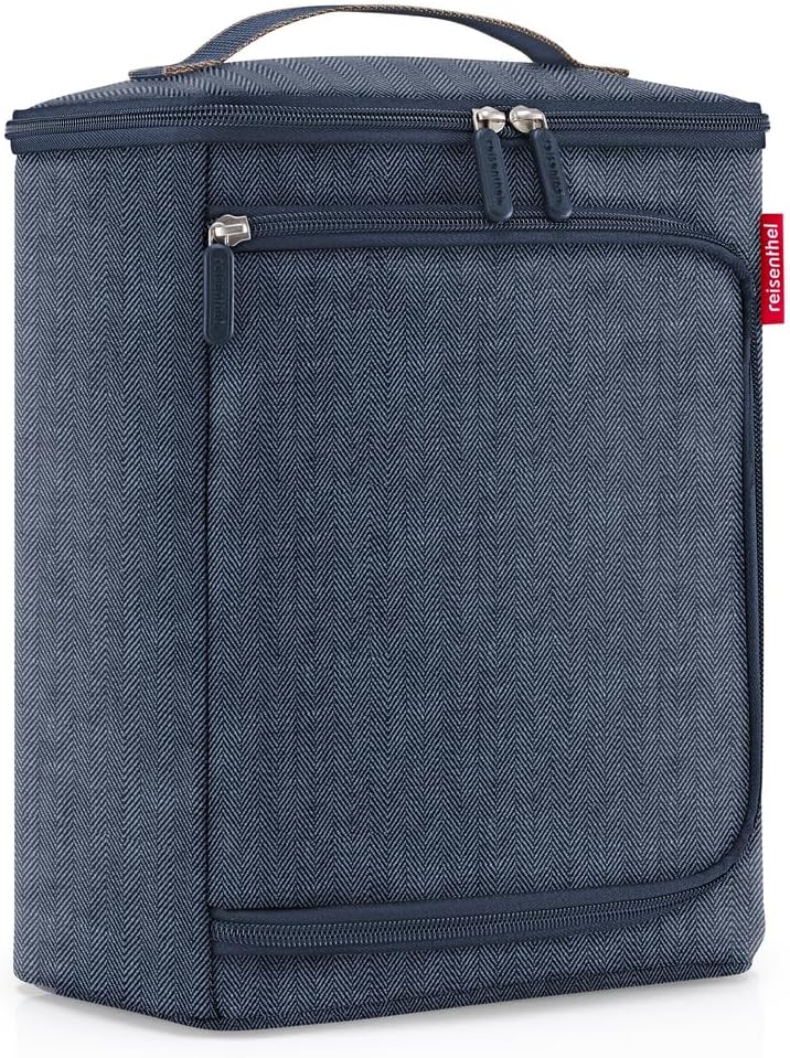 reisenthel coolerbox - Rundum flexibel, praktische Kühltasche mit Zwei Öffnungen herringbone dark bl