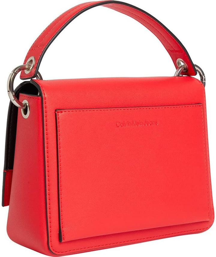 Calvin Klein Damen Sculpted Boxy Top Handle 20 Mono Crossovers, Candy Apple, One Size