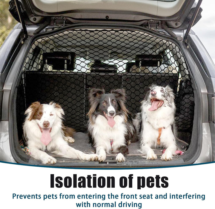 MiOYOOW Auto Schutz Barriere, Haustier Barrier Sicherheitsnetz Trennnetz für Hund Katze 120cmx70cm