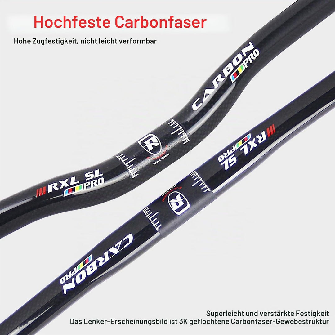riser lenker mountainbike RXL SL 25.4mm MTB lenker carbon downhill mountainbike lenker 3K glänzend s