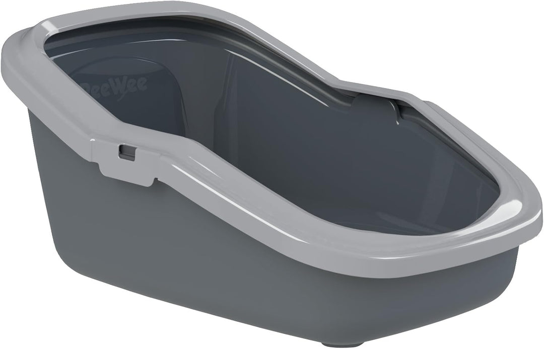 Katzentoilette PeeWee EcoMinor Katzenklo offen Schale Katzen WC inkl. 3kg Streu Holzpellets Pellets,