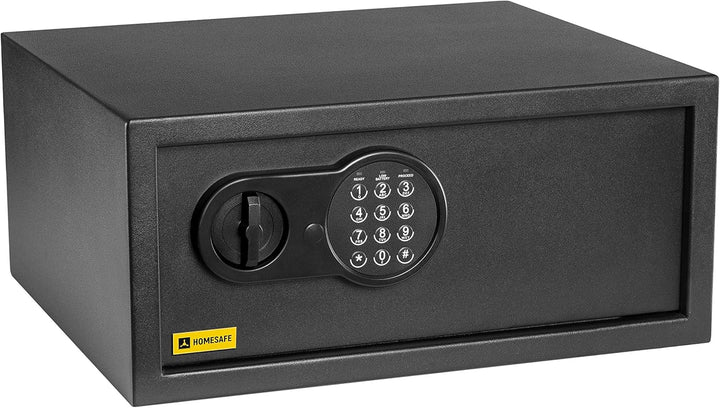 HomeSafe HV24E Möbeltresor mit Elektronikschloss, 20x44x38cm (HxBxT), Digitaler Tresor für Zuhause,