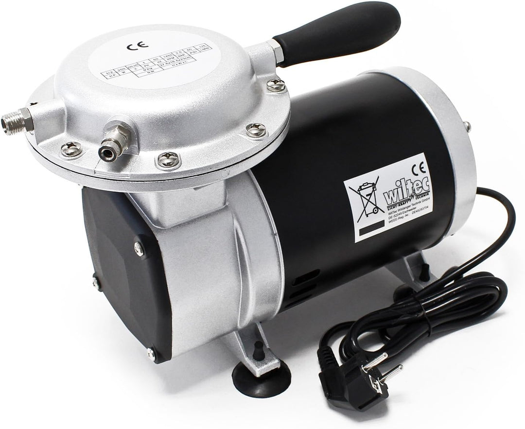 Wiltec Unterdruck Membranpumpe 128-135 l/min AS29 ölfrei Klimaanlage