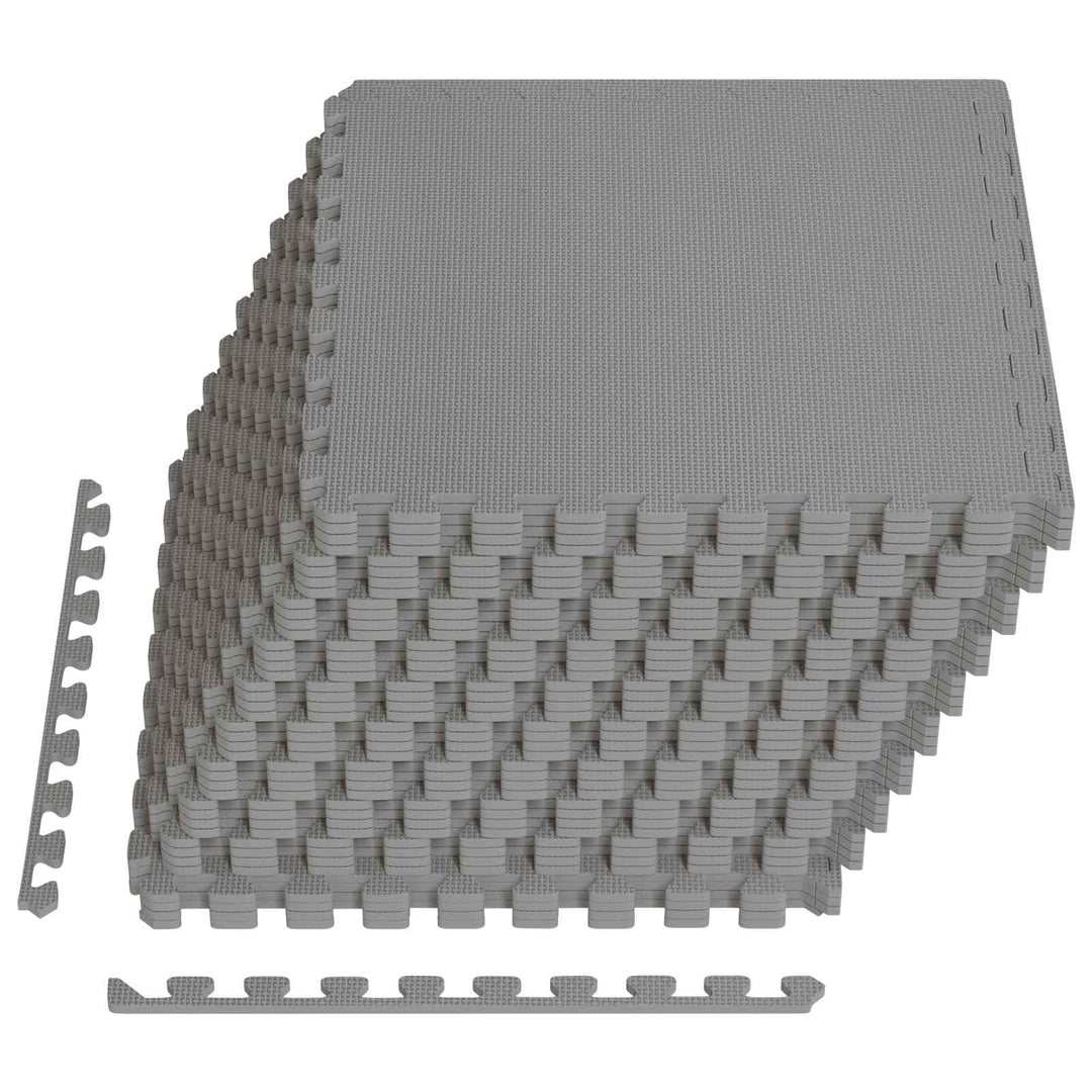 vidaXL Pool Bodenschutzmatte 40 STK. Grau 14,4 m² Eva-Schaum