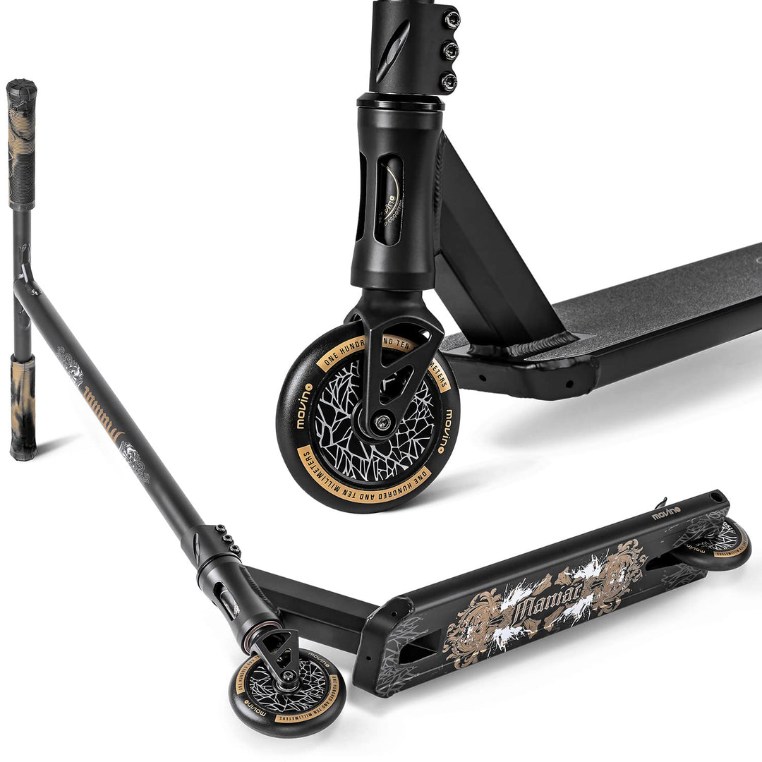 Movino Maniac Stunt Scooter Roller Professioneller Freestyle Roller IHC-Kompressionssystem Street-De