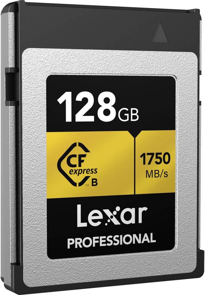 Lexar Professionelle 128 GB CFexpress Typ B Speicherkarte Gold-Serie, bis zu 1750 MB/s lesen, Rohe 8