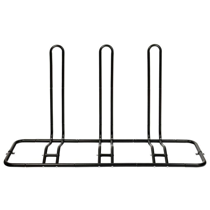 Schramm® Fahrradständer erweiterbar in schwarz Bodenständer freistehend Radständer Standparker Fahrr