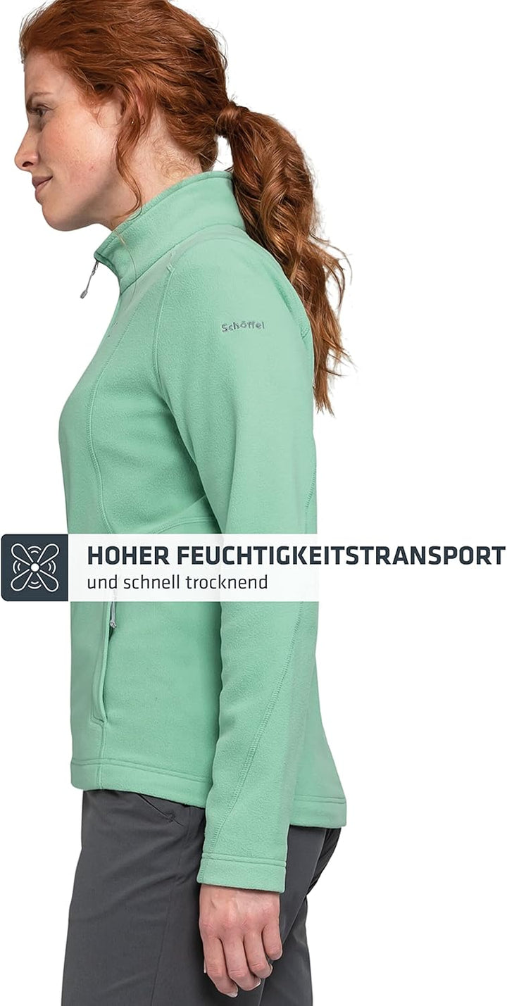 Schöffel Damen Fleece Jacket Leona3 matcha mint 46, matcha mint 46