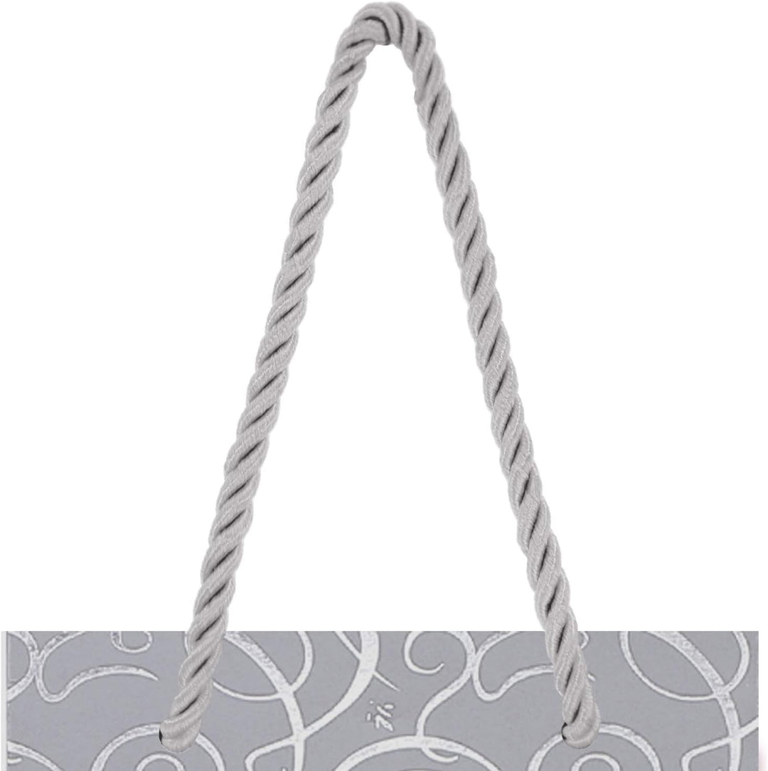 10-er Packung Geschenktüten silber Flaschentüten für Wein und auch für Sekt oder Champagner 36x12x10