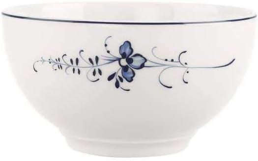Villeroy &amp; Boch Vieux Luxembourg Müslischalen 4er Set 650ml weiss blau Porzellan