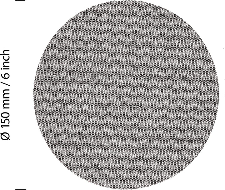 Mirka Abranet Netzschleifscheiben Ø 150mm Klett/Mix-Pack 5 von jeder Körnung 80, 120, 180, 240, 320,
