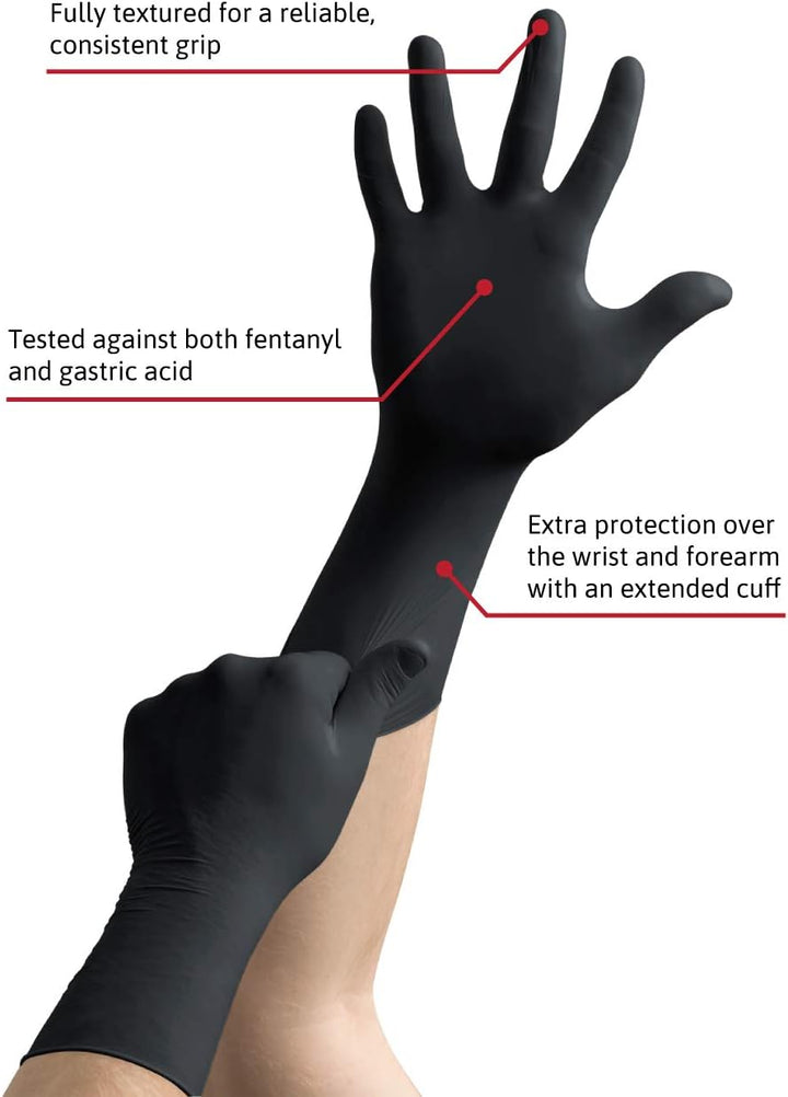 Ansell Unisex 938x2 Gloves (100er Pack) M (100er Pack) Schwarz, M (100er Pack) Schwarz