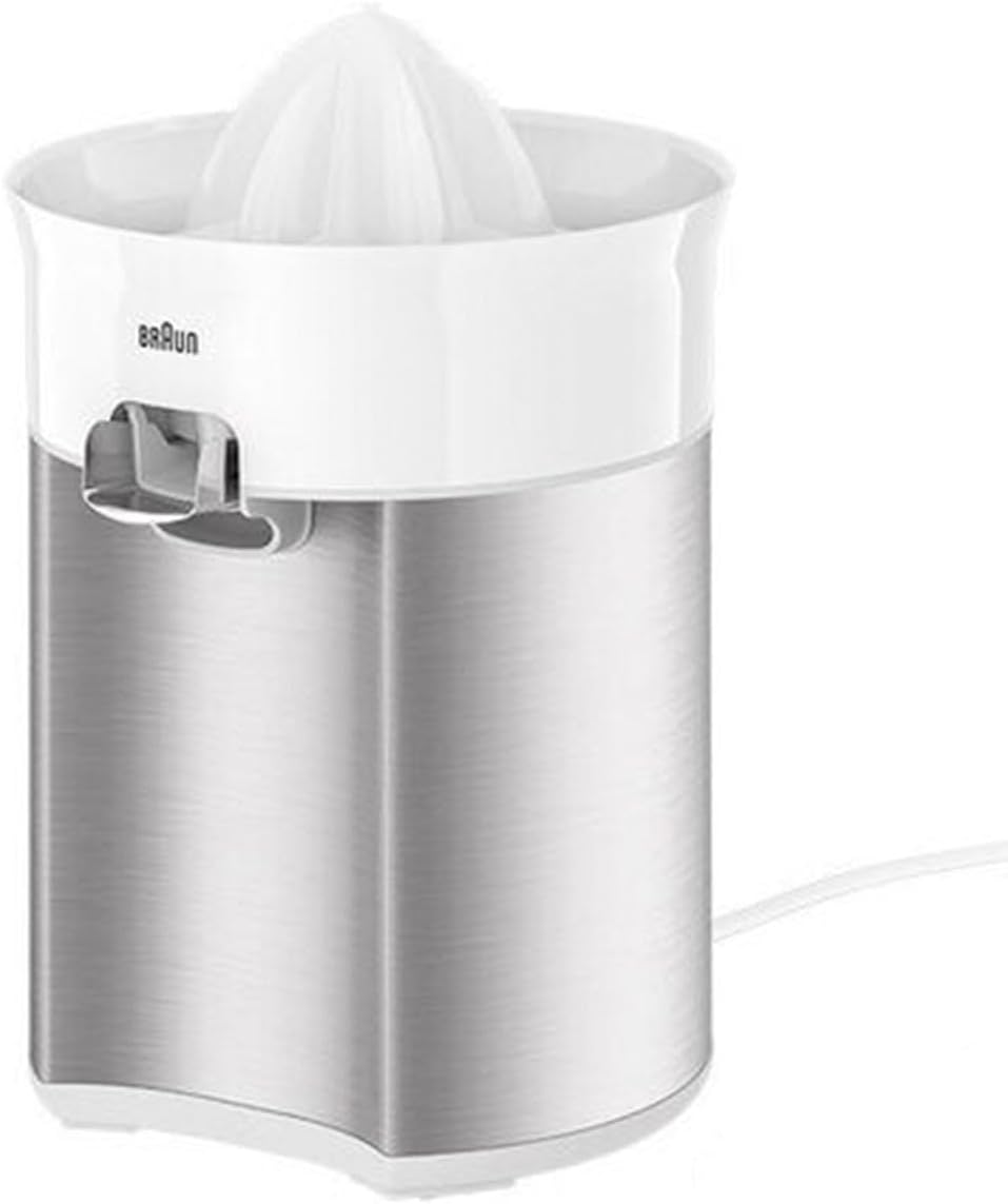 Braun CitrusQuick 5 CJ5050 WH Zitruspresse, Direkter Saftauslauf, Anti-Tropf-Auslauf, Start/Stopp-Au