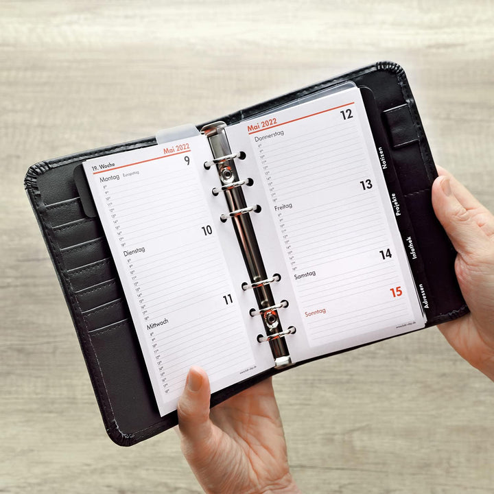 BSB Terminplaner Organizer Wochenplaner Terminkalender - Kompakt - 2026 - ca. A6-1 Woche = 2 Seiten