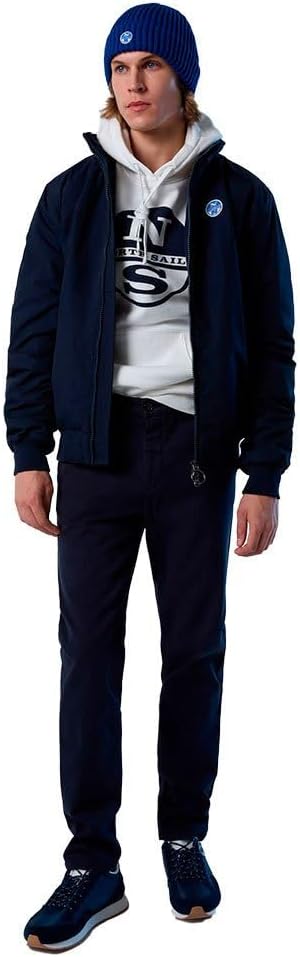 North Sails Sailor Herrenjacke aus recyceltem Nylon - Slim Fit und Befestigung mit Reissverschluss S