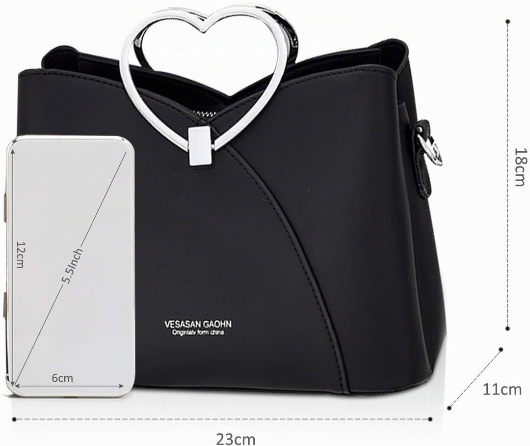 NICOLE &amp; DORIS Fashion Handtasche für Damen Umhängetasche Wasserdichte Schultertaschen PU-Leder Henk