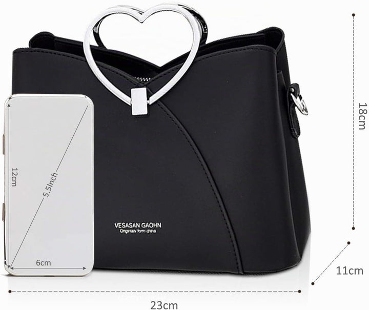 NICOLE &amp; DORIS Fashion Handtasche für Damen Umhängetasche Wasserdichte Schultertaschen PU-Leder Henk