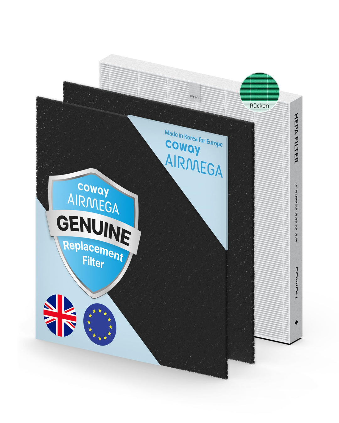 Coway Filterset für Luftreiniger AP-1512HH Mighty und AP-1518R Airmega200M