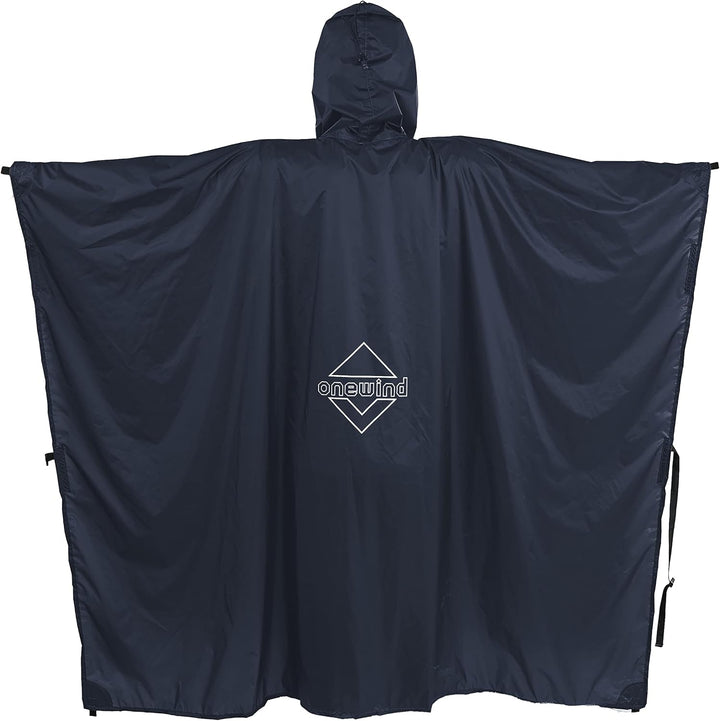 onewind Rucksack Regen Poncho Ultraleichte Kapuze Regenmantel S Dunkelgrau-226cm*142cm, S Dunkelgrau