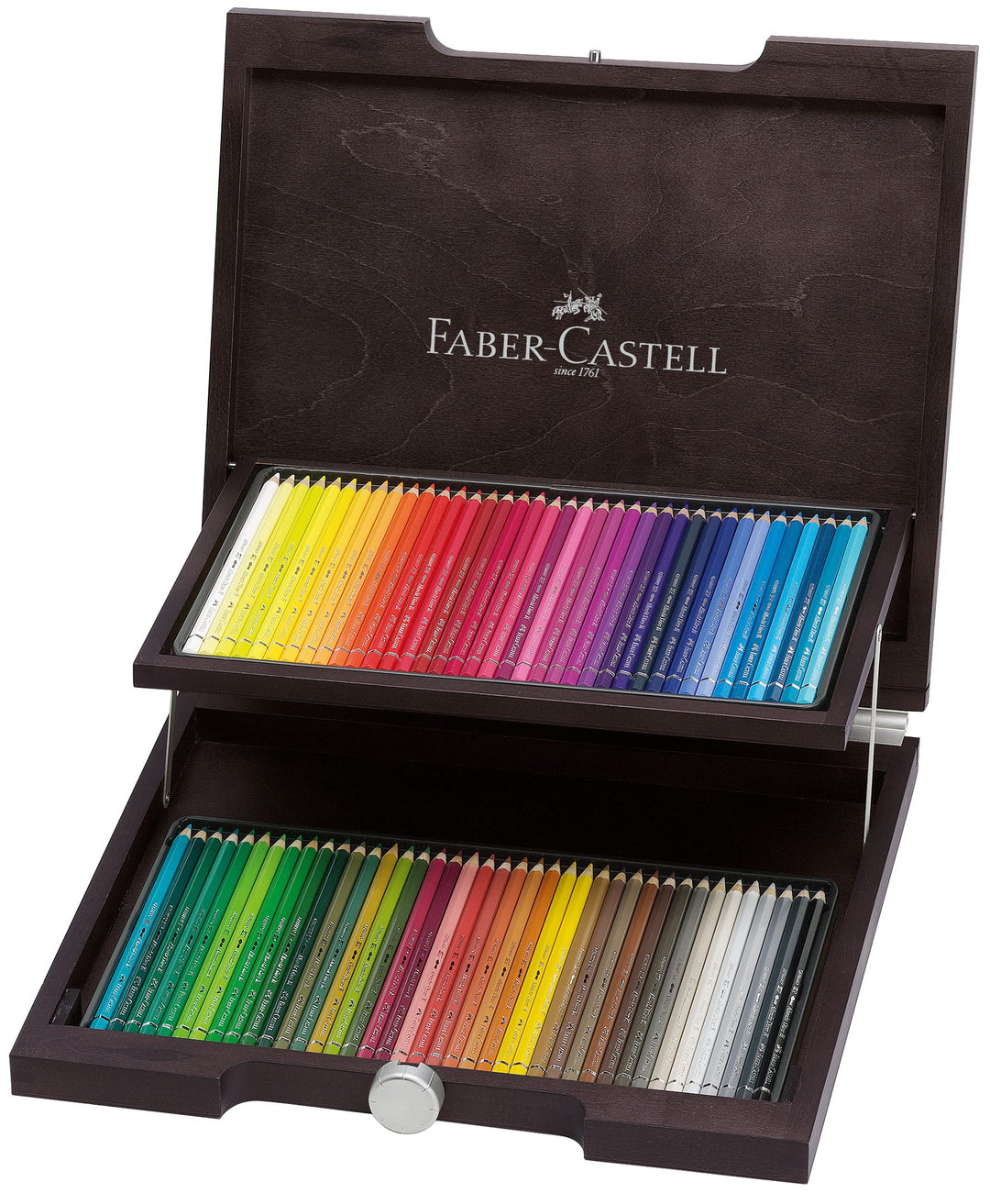 Faber-Castell 117572 - Aquarellstift Albrecht Dürer, 72er Holzkoffer 72 Stück (1er Pack) Holzkoffer