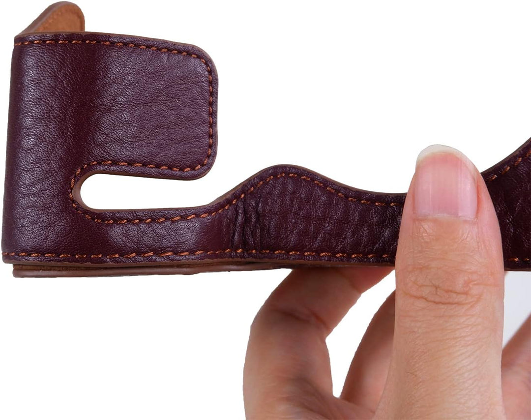 Rieibi Alpha 7 IV Kameratasche, Echtes Echtleder Tasche für Sony a7 IV a7S III A1 Digitalkamera, Sch