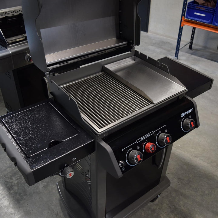 Grillrost.com Das Original Edelstahl Grillplatte | Plancha 44,3x26cm - passend für Weber Spirit | 4m