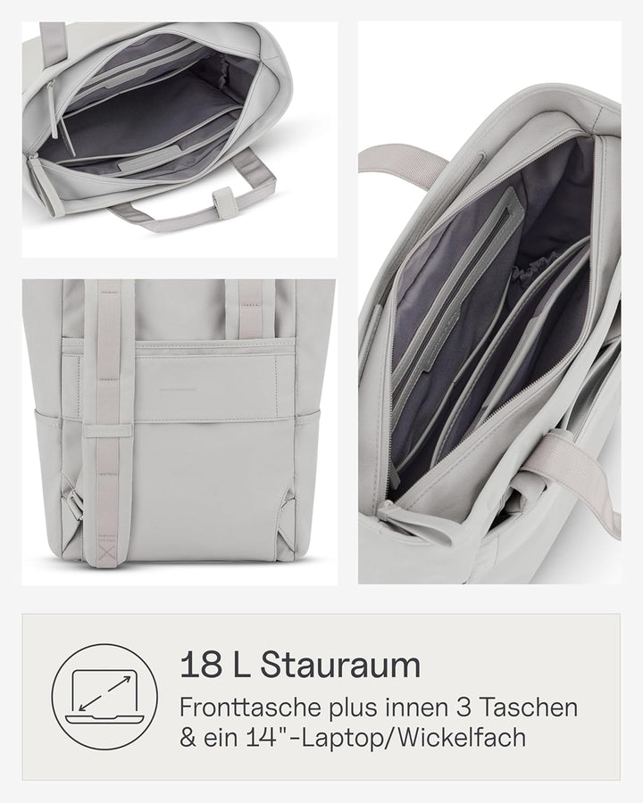 Kapten & Son Rucksack Lindby Diaper Set 20 L | 2in1 Wickelrucksack & Wickeltasche mit Kinderwagen- u