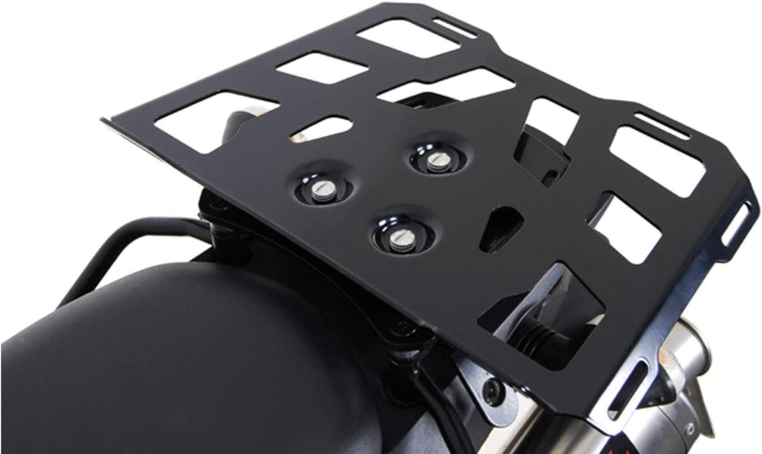 Erweiterung für ALU-RACK Gepäckträger, 43x27 cm, QUICK-LOCK Funktion, Aluminium, schwarz 3-Punkt Ada