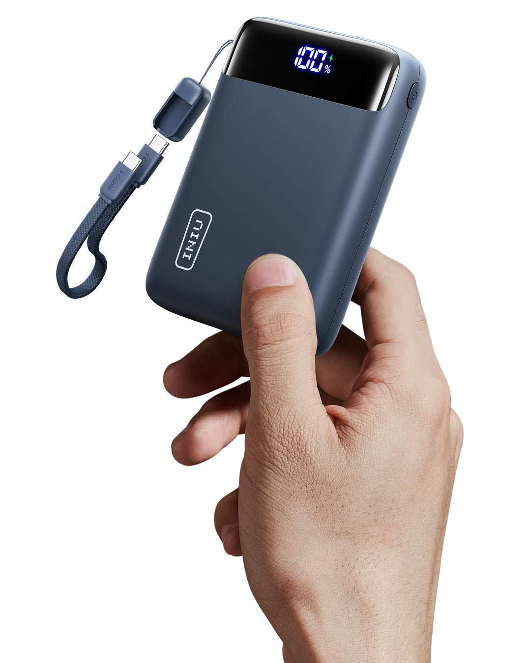 INIU Power Bank, Ultra Klein 20000mAh 22.5W Schnellladefunktion Power Bank, USB-C In&Out Externe Han