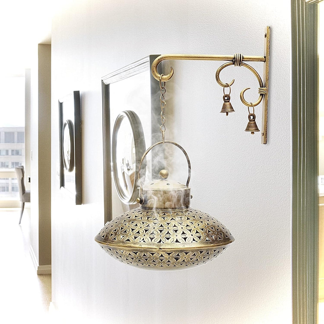 AppyHut Räucherstäbchenhalter, Wandhalter & Räucherkegel, antikes Design, Wanddekoration, spirituell