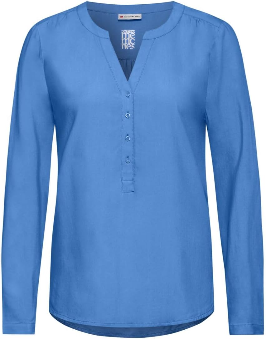 Street One Damen Style Bamika Bluse 34 Marina Blue, 34 Marina Blue