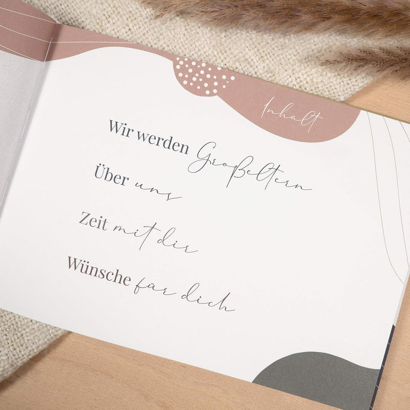 mintkind® "Mein liebes Enkelkind" Fotoalbum zum selbstgestalten Baby I Schwangerschaft verkünden Ges