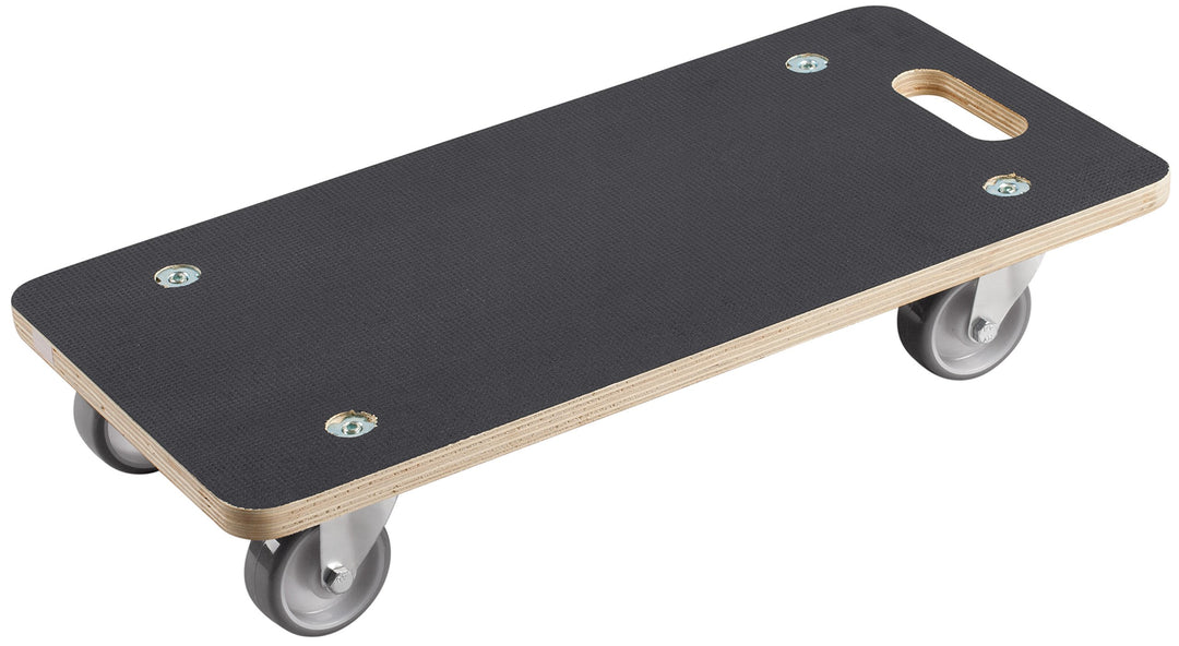 Metafranc Transportroller 590 x 290 mm - 200 kg Tragkraft - Siebdruckplatte - PU-Räder / Möbelroller