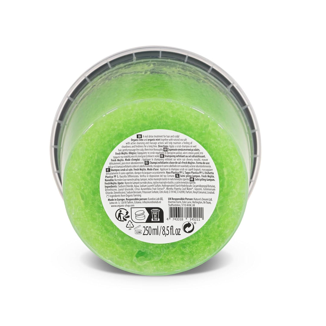 Organic Shop Refreshing Mojito Body Scrub Matcha & Lime (250ml) Matcha & Limette 250 g (1er Pack), M