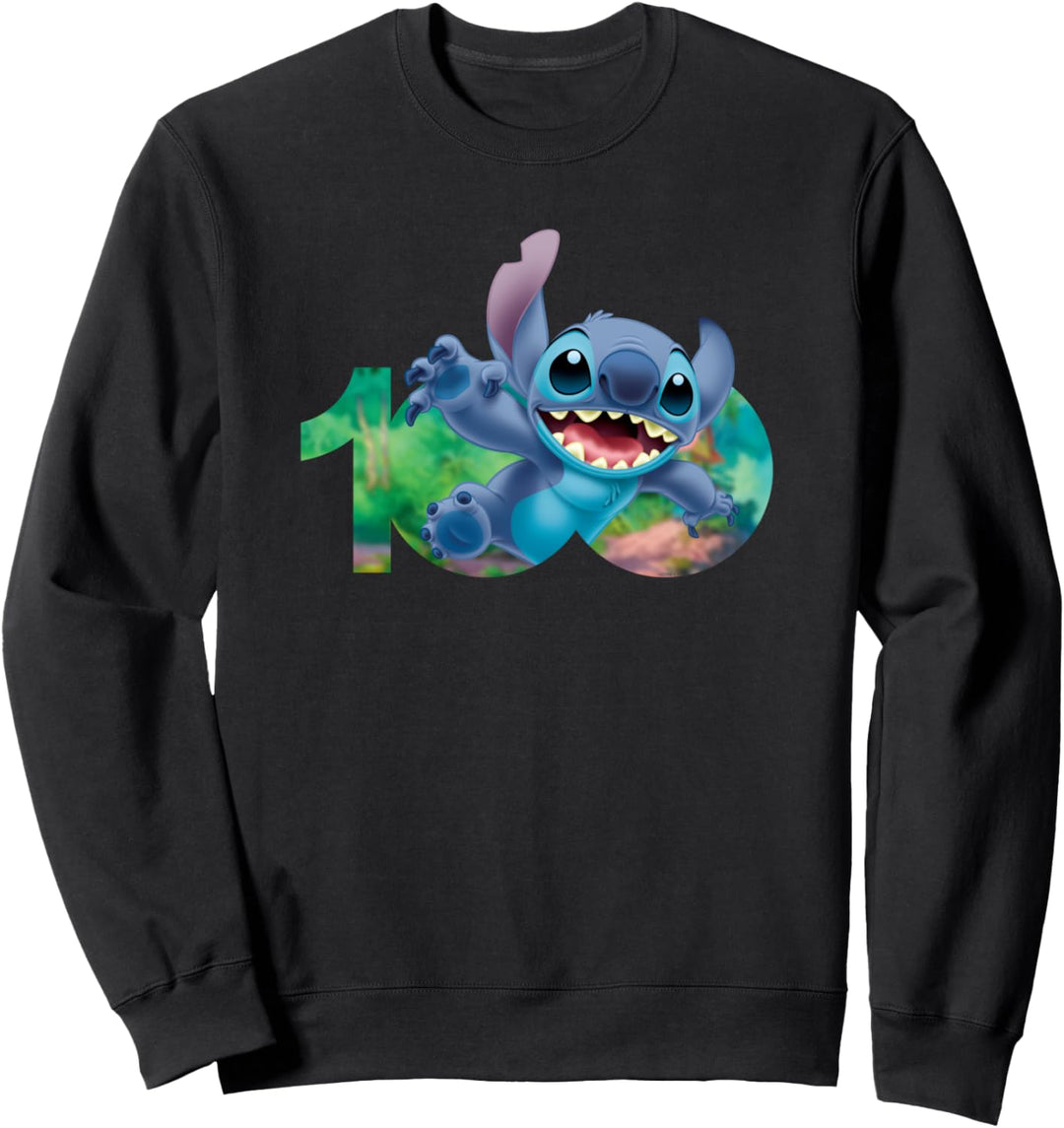 Disney 100 Anniversary Stitch D100 Logo Sweatshirt