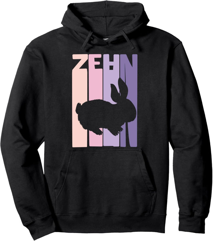 10. Geburtstag Geschenk Hase Kaninchen Fan 10 Jahre Mädchen Pullover Hoodie
