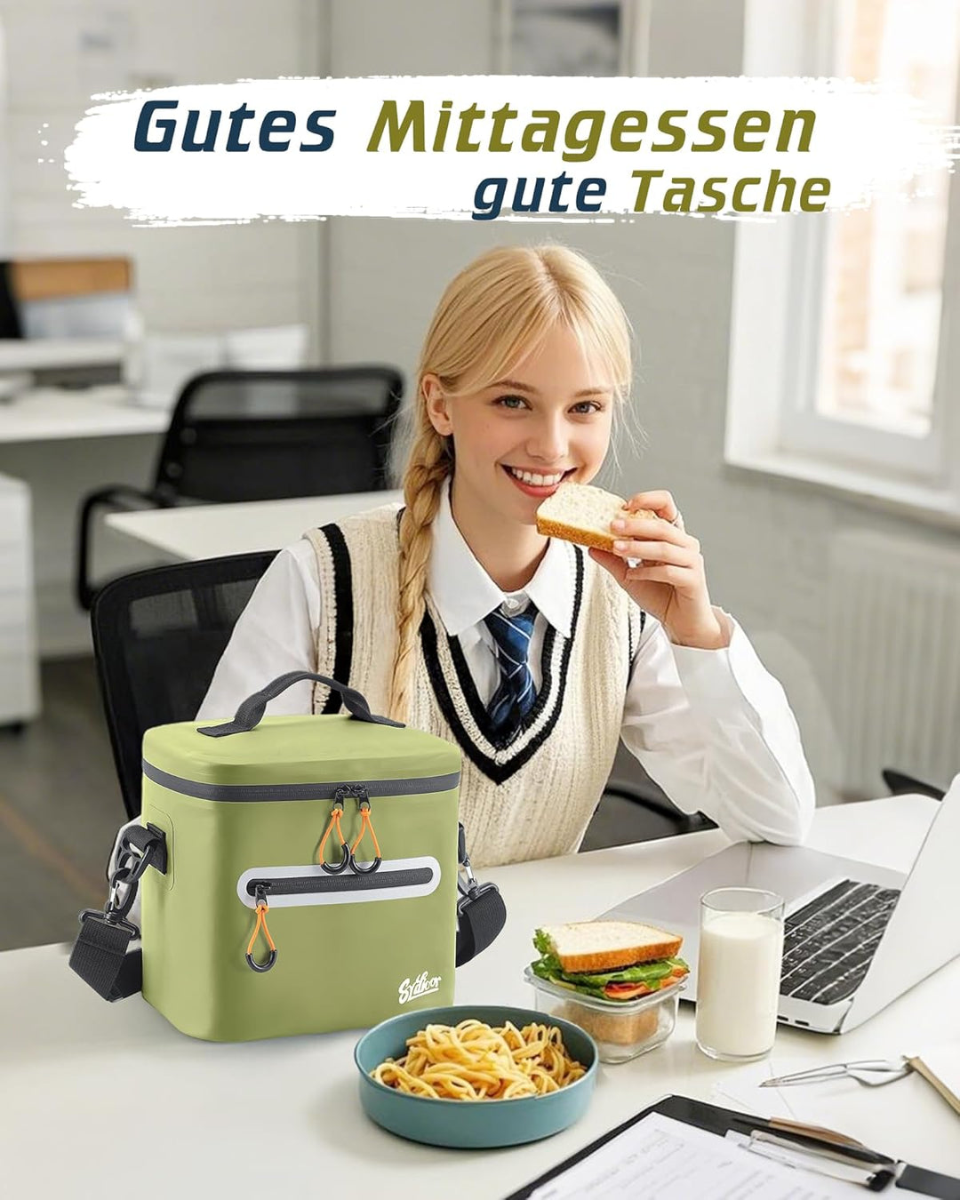 Kühltasche 7/14/24L - Isoliert & Wasserdicht | Tragbare Mini-Kühltasche mit Thermo-Iso-Schicht | Lei