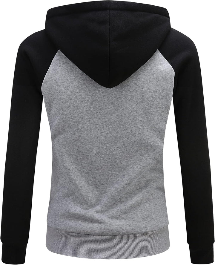 igeekwell Damen Fleecejacke mit Kapuze Warm Hoodie Jacke Damen Sweatjacke mit Teddyfutter Damen Outd