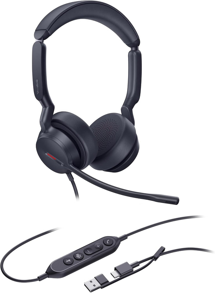 Yealink Headset UH44 Dual Teams USB-C/A, UH44 DUAL Teams