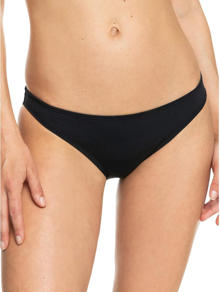 Roxy Damen Solid Beach Classics Moderate Swimsuit Bikini Bottom Bikinihose XS Anthrazit 22, XS Anthr