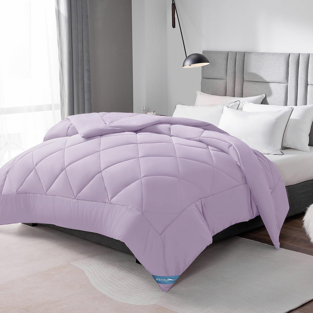 WAVVE Bettdecke 140x200 cm Ganzjahresdecke 4 Jahreszeiten, Steppdecke 300gsm Mikrofaser 140x200cm, S