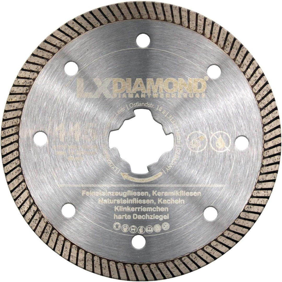 LXDIAMOND Diamant-Trennscheibe 115mm Premium Diamantscheibe für Feinsteinzeug Fliesen Natursteinflie