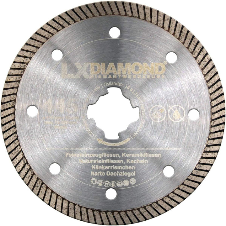 LXDIAMOND Diamant-Trennscheibe 115mm Premium Diamantscheibe für Feinsteinzeug Fliesen Natursteinflie