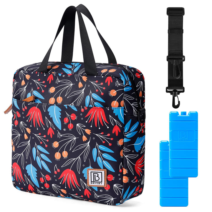 Brisby Lunchtasche - 7L, Vierschicht isolierte Kühltasche mit Kühlelemente, vielseitige Lunchbag (Na