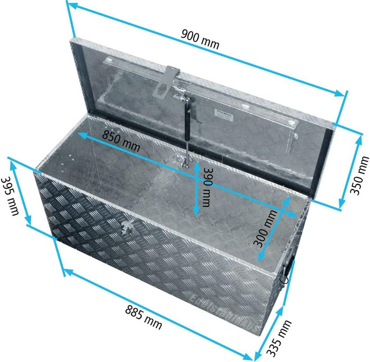 Truckbox D120 + MON 2012 Montagesatz, Werkzeugkasten, Deichselbox, Transportbox
