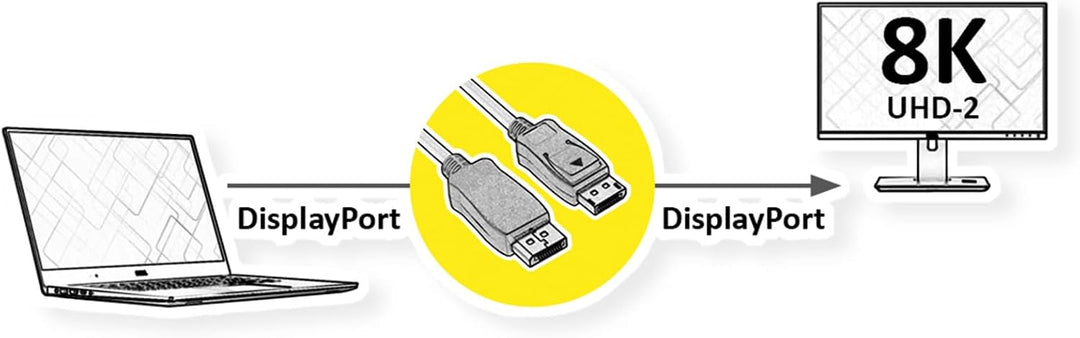 ROLINE DisplayPort Kabel, v2.0, DP ST - ST, schwarz, 3 m, 3 m