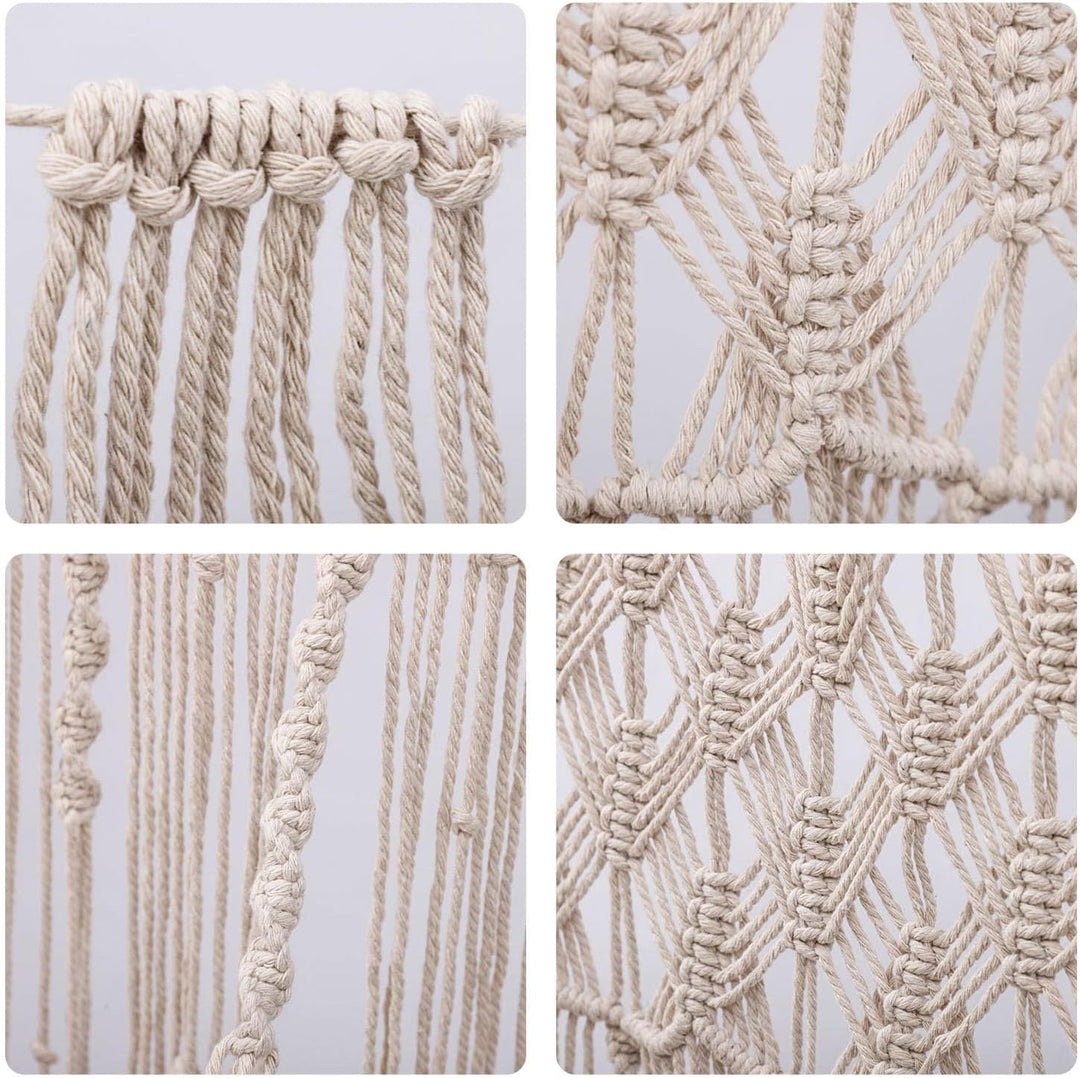 ANBOO Makramee Wandbehang Boho Deko Handgemachte Gewebte Wandteppich Boho Makramee Vorhang Tür für H