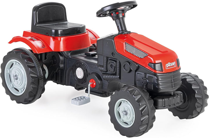 LEMODO Trettraktor ab 3 Jahre | Kinder Traktor in rot| Traktor zum draufsitzen | Kindertraktor mit K