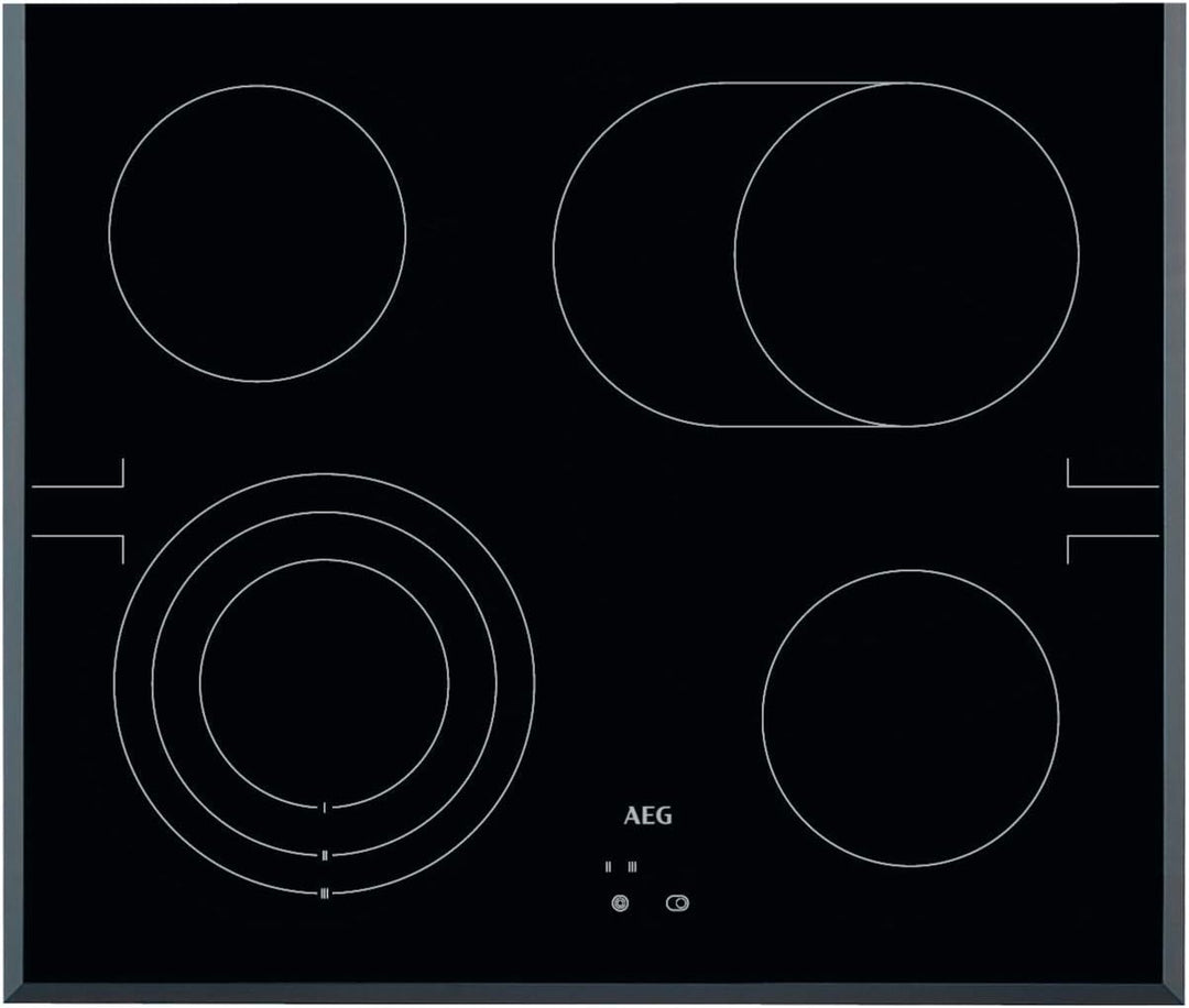 AEG HE604070FB Herdgebundenes Kochfeld / Strahlenbeheizt / 60 cm / Facetten-Design / 4 Kochzonen /